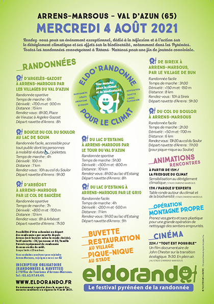 Eldorando 2021 4 AOUT Flyer verso Eldorando 2021 4 AOUT Flyer verso